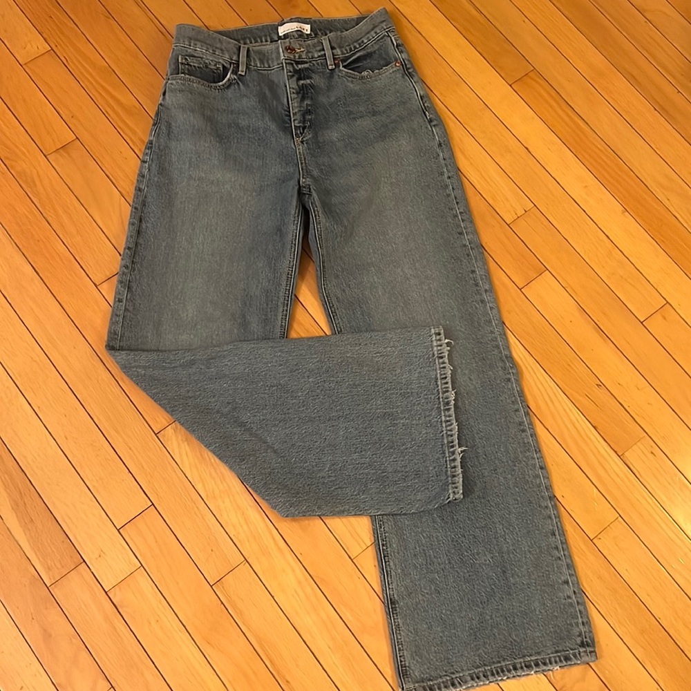 Loft Wide Leg Light Wash Jean Size 27